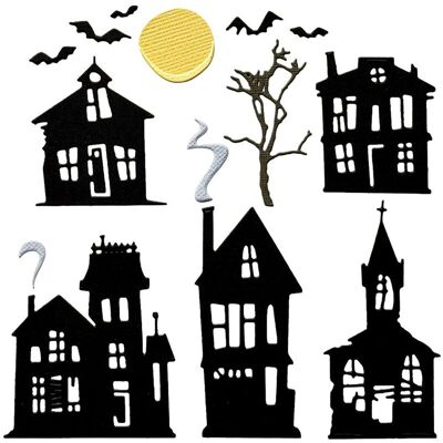 Sizzix Thinlits Stanzschablone "Ghost Town by Tim Holtz" Sizzix Thinlits Stanzschablone "Ghost Town by Tim Holtz"