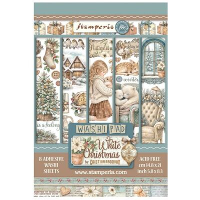 Stamperia Washi Pad "White Christmas" Stamperia Washi Pad "White Christmas"