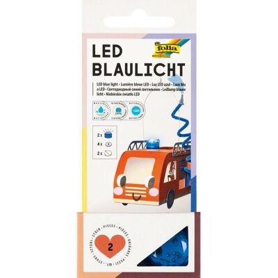 folia LED Blaulicht inkl. Batterien - 2 Stück folia LED Blaulicht inkl. Batterien - 2 Stück