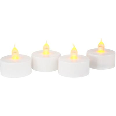 VBS LED-Teelichter, 4 Stück, mit Timer VBS LED-Teelichter, 4 Stück, mit Timer