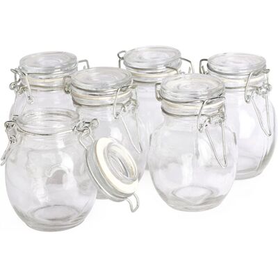 VBS Mini-Bügelglas, bauchig, 6 Stück VBS Mini-Bügelglas, bauchig, 6 Stück