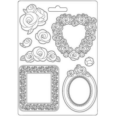 Stamperia Gießform "Rosen Rahmen" Stamperia Gießform "Rosen Rahmen"