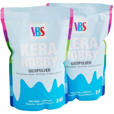 VBS Gießpulver "KeraHobby", Weiß - 4 kg VBS Gießpulver "KeraHobby", Weiß - 4 kg
