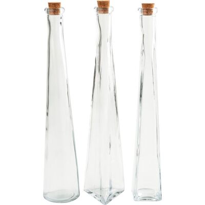 VBS Glasflaschen "Geo", 3er-Set VBS Glasflaschen "Geo", 3er-Set