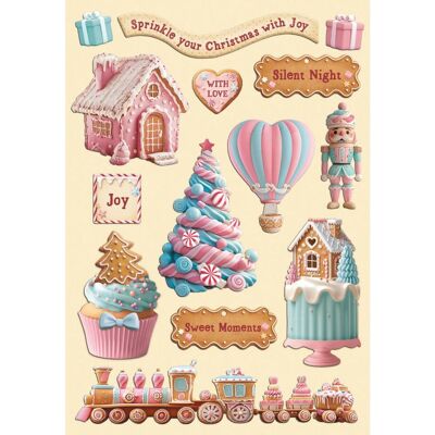 Stamperia Lasercut-Motive "Candy Christmas" Stamperia Lasercut-Motive "Candy Christmas"
