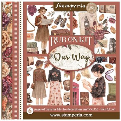 Stamperia Rub On Sortiment "Our Way" Stamperia Rub On Sortiment "Our Way"
