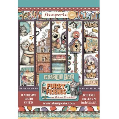 Stamperia Washi Pad "Furry Friends 2" Stamperia Washi Pad "Furry Friends 2"