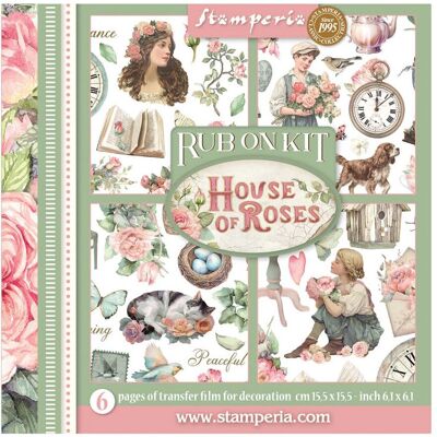 Stamperia Rub On Sortiment "House of Roses" Stamperia Rub On Sortiment "House of Roses"