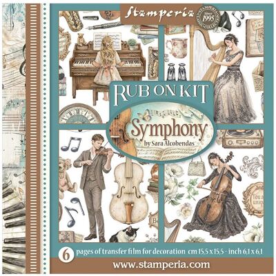 Stamperia Rub On Sortiment "Symphony" Stamperia Rub On Sortiment "Symphony"