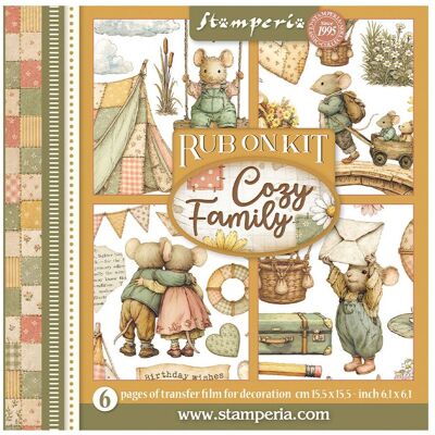 Stamperia Rub On Sortiment "Cozy Family" Stamperia Rub On Sortiment "Cozy Family"