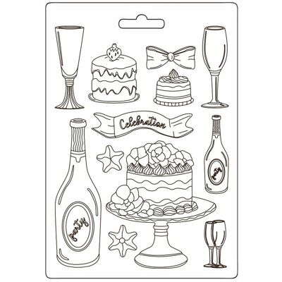 Stamperia Gießform "Masquerade" - Flute & Cakes Stamperia Gießform "Masquerade" - Flute & Cakes