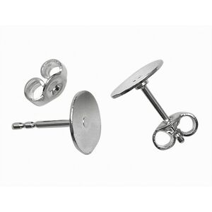 VBS Ohrstecker, 5 Paar, versilbert VBS Ohrstecker, 5 Paar, versilbert