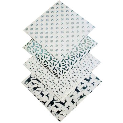 Gebrüder Bertels Faltpapier "Silver X-Mas" Gebrüder Bertels Faltpapier "Silver X-Mas"
