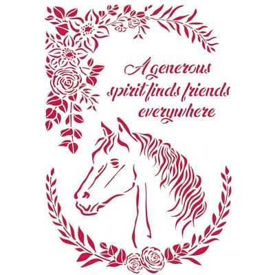 Stamperia Schablone "Horse Love" Stamperia Schablone "Horse Love"
