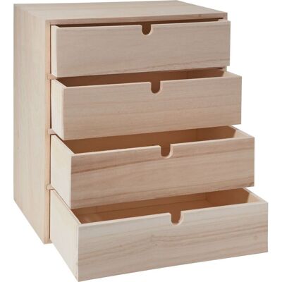 VBS Schubladenbox mit 4 Schubladen VBS Schubladenbox mit 4 Schubladen