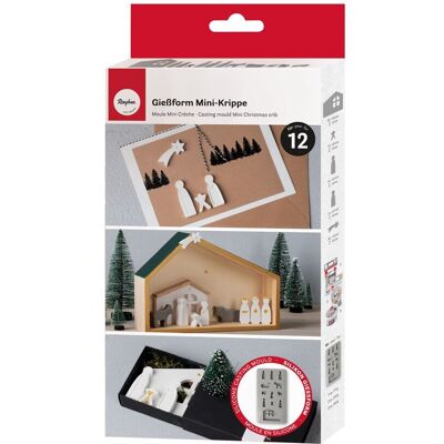 Rayher Silikon-Gießform "Mini Krippe" Rayher Silikon-Gießform "Mini Krippe"