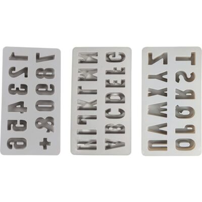 Rayher Silikon Gießform-Set "ABC & 0-9" Rayher Silikon Gießform-Set "ABC & 0-9"