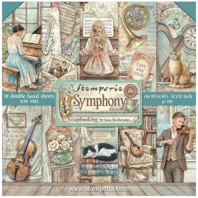 Stamperia Scrapbook-Block "Symphony" Stamperia Scrapbook-Block "Symphony"