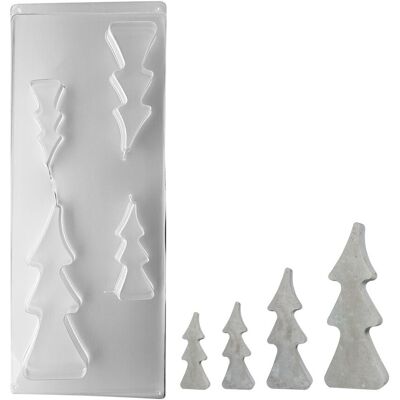 Rayher Gießform "4 Tannenbäume", ca. 8-16 cm Rayher Gießform "4 Tannenbäume", ca. 8-16 cm