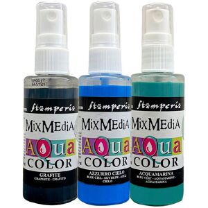 Stamperia Graftte Azzurro Cielo Acquamarina - Sprühfarben-Set Stamperia Graftte Azzurro Cielo Acquamarina - Sprühfarben-Set