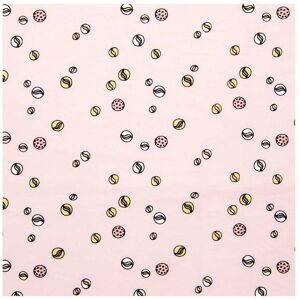 Rico Design Baumwoll-Stoffzuschnitt "Murmeln Rosa" Rico Design Baumwoll-Stoffzuschnitt "Murmeln Rosa"