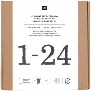 Rico Design Stick & Stitch Packung "Adventszahlen" Rico Design Stick & Stitch Packung "Adventszahlen"