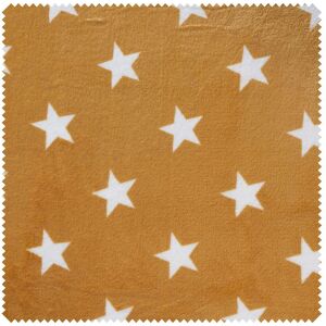 Fleece-Stoff "Sterne" - Ocker Fleece-Stoff "Sterne" - Ocker