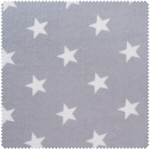 Fleece-Stoff "Sterne" - Hellgrau Fleece-Stoff "Sterne" - Hellgrau