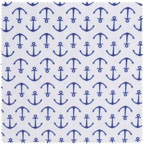 Baumwoll-Stoff "Anker-Blau" Baumwoll-Stoff "Anker-Blau"