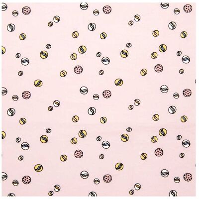 Rico Design Baumwoll-Stoffzuschnitt "Murmeln Rosa" Rico Design Baumwoll-Stoffzuschnitt "Murmeln Rosa"
