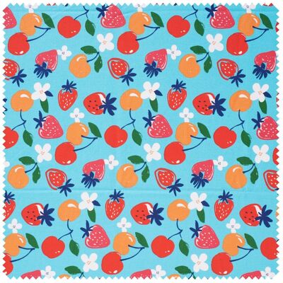 Baumwoll-Stoff "Erdbeeren und Kirschen" Baumwoll-Stoff "Erdbeeren und Kirschen"
