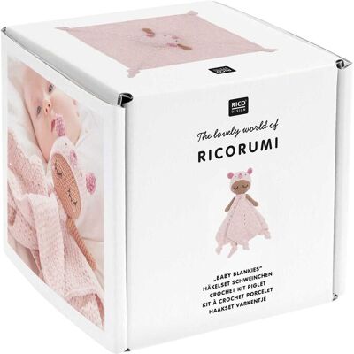 Rico Design Ricorumi Häkelset "Baby Blankies" - Schweinchen Rico Design Ricorumi Häkelset "Baby Blankies" - Schweinchen