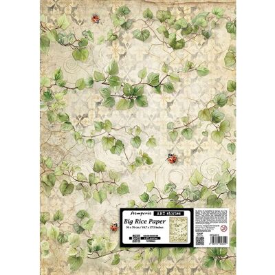 Stamperia Motiv-Strohseide "All Around", 50 x 70 cm - Ivy Stamperia Motiv-Strohseide "All Around", 50 x 70 cm - Ivy
