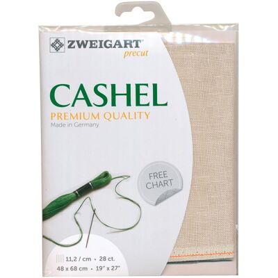 Zweigart - Cashel - Natur - 48x68 cm - Linen fabric Zweigart - Cashel - Natur - 48x68 cm - Linen fabric