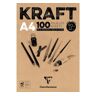 Braun Kraftpapier-Block - DIN A4