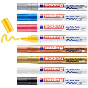 edding 750 Glanzlack-Marker Metallic/Pastell, 8er-Set edding 750 Glanzlack-Marker Metallic/Pastell, 8er-Set