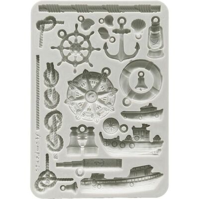 Stamperia Silikonform A5 Silent Sea - Rudders & Boats Stamperia Silikonform A5 Silent Sea - Rudders & Boats
