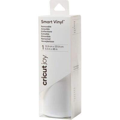 Cricut Joy Selbstklebende Vinylfolie - Matt "Smart Vinyl - Removable", 13,9 x 12 - White Cricut Joy Selbstklebende Vinylfolie - Matt "Smart Vinyl - Removable", 13,9 x 12 - White