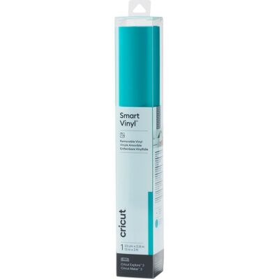 Cricut Selbstklebende Vinylfolie "Smart Vinyl - Removable", 33 x 90 cm - Aqua Cricut Selbstklebende Vinylfolie "Smart Vinyl - Removable", 33 x 90 cm - Aqua