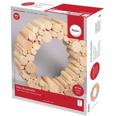 Rayher Bastelpackung Holz "Rundstäbe" Rayher Bastelpackung Holz "Rundstäbe"