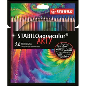 Pack de 24 crayons aquarellables Stabilo Aquacolor Arty