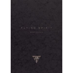 Carnet de 120 pages Clairefontaine Flying Spirit 19 x 25 cm Noir