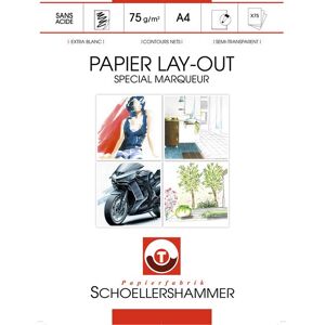 Bloc papier Schoellershammer Layout spécial marqueur 