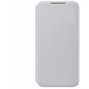 Etui Folio Smart LED View pour Samsung Galaxy S22 Gris clair