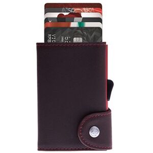 Porte-cartes C-Secure Prestige Aluminium Card Holder Brun