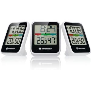 Station météo Bresser Climate Monitor Thermo Hygromètre DCF 7000016 Blanc