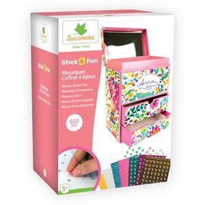 Jeu créatif Sycomore Stick n Fun 3D Mosaïques Coffret bijoux