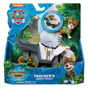 Paw Patrol VEHICULE + FIGURINE TRACKER JUNGLE PUPS La Pat'' Patrouille