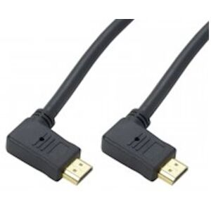 Câble HDMI 2.0 Coudé latéral 90° 2 m Erard Noir