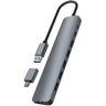 TNB Hub T'n'b USB-A vers 7 USB-A 3.0 Aluminium